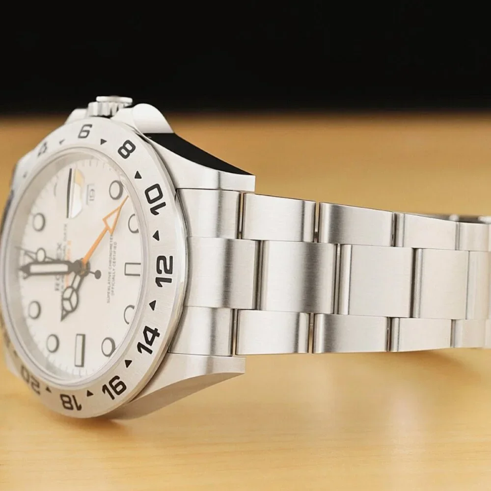 2024 NEW ROLEX EXPLORER II POLAR WHITE STEEL GMT DATE 42MM WATCH